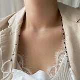 マスクストラップ2WAYチョーカーネックレス / ub Mask Strap Two-Way Black Choker Necklace