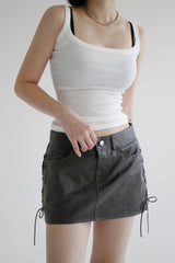 コルセットクラックスカート / Corset Crack Skirt (2color)