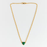 プチハートネックレス/Petite Heart Necklace_Green