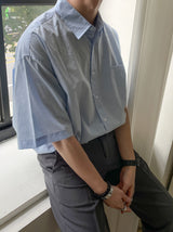 ASCLO Perfect Over Cotton Short Sleeve Shirt (5color)