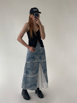 (L/S Collection) Annual Ring Lace Skirt