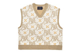 アーガイルロゴニットベスト / ARGYLE LOGO KNIT VEST_OATMEAL