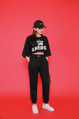 エナジーショートスリーブクロップTシャツ/TOP(7806) Energy Short Sleeve Crop Tee
