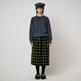 MOHAIR EARMUFF BEANIE, CHARCOAL