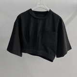 COSY BANDING CROPPED T-SHIRT (6690639085686)