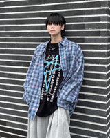 シルカチェッカーボードシャツ