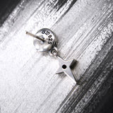 サンライト430-D2ガーネットシルバーイヤリング / Sunlight430-D2 Garnet silver earring (4593410539638)