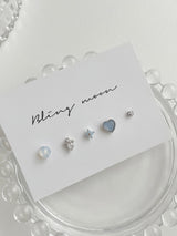 [5 set] winter snowflower piercing set