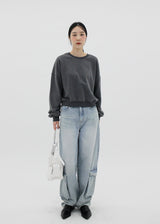 イージーピグメントスウェットシャツ / Easy Pigment Sweatshirt (3color)
