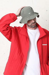 FLARE STRING BOONIE HAT [KHAKI] (6612855324790)