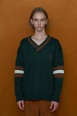 [SIGNATURE]Vネックロングスリーブニット / V NECK LONG SLEEVE KNIT (4526609432694)