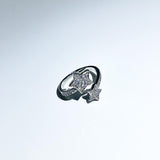 [Red Velvet Wendy/NCT WayV Xiaojun] Silver star cubic twist ring
