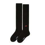 チェリーロゴニーソックス／CHERRY LOGO KNEE SOCKS [BLACK]