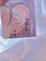 heart key piercing