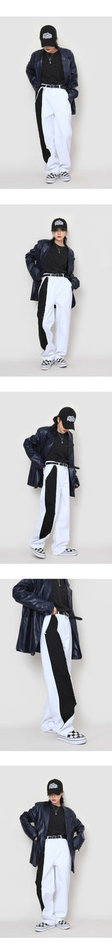 ハーフカラードパンツ / half colored pants