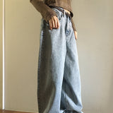 Loon メガバルーンフィット ロングワイドデニムパンツ