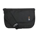 クロップドッグエンブロイダリーストライパークロスメッセンジャーバッグ / Crop dog embroidery striper cross messenger bag