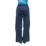 ツイストウィングワイドデニムパンツ / TWIST WING GRAY WIDE DENIM PANTS