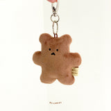 ブラウニーチェーンベアキーリング / Brownie Chanibear Keyring