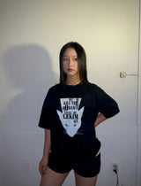 LEKIM DEVILL CAT T-SHIRT BLACK