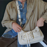 Ribbon hobo bag_ivory