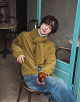 ハニーヘアリーモヘアマフラー (4 color)