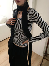 Lanpi slim knit muffler