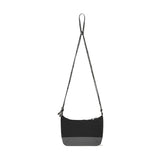 POCKET STRING NYLON MINI CROSS BAG [BLACK]