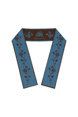 ROSE JACQUARD SCARF #BROWN
