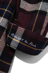 ミッドナイトワインチェックシャツ/Midnight Wine Check Shirt S110 Burgundy