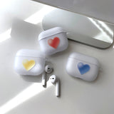 ピンク - カラー ジェリー ハート AirPods ケース_マット