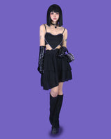 パンクラバーハートレザーチョーカー/punk lover♡ heart leather choker