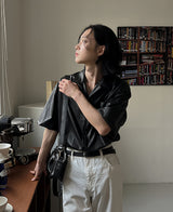 サマーレザーハーフシャツ / Summer Leather Half Shirt