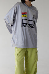 グローシースポーティジャージスウェットシャツ/Glossy Sporty Jersey Sweatshirt (2color)