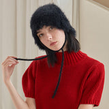 VAZAR Hairy Cloche Hat / Black