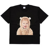 ベビーフェイスベアドール半袖Tシャツ BLACK