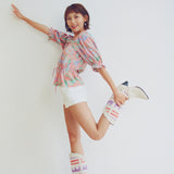 [Banana Leaves Blouse] Pale Pink (6626229354614)