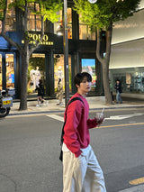 ロイドダブルサイドマルチファンクションオーバーサイズフィットスウェットシャツ / Lloyd's double sided multifunctional oversized fit sweatshirt (12 colors)