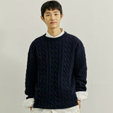 チェーンセーター/FTTS CHAIN CABLE SWEATER NAVY