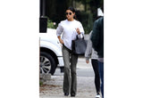 Sensual washing boot-cut pants 