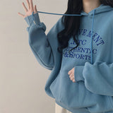 ETC Embroidered Oversized Fleece-Lined Hoodie (3 colors)