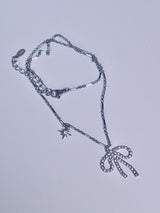Shiny Ribbon Necklace