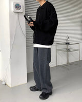 ウォーマーバルーンカラーカーディガン / AZ Warmer Balloon Collar Cardigan (7 colors)