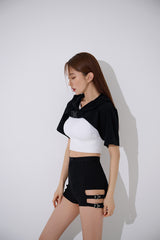 バックルフードボレロ/TOP(9365) Buckle Hooded Bolero