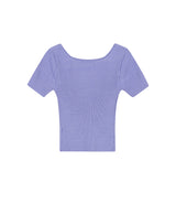 スクエアネック リベッドニット クロップトップ / SQUARE NECK RIBBED KNIT CROP TOP VERY PERI