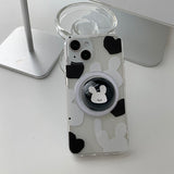 [Bead]Black Bigmochi Rabbit Magsafe Phone Case Tok Set