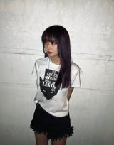 デビルキャットTシャツ/LEKIM DEVILL CAT T-SHIRT WHITE (WOMAN)