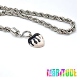 ツイストハートネックレス / TWIST HEART NECKLACE /케플러 착용