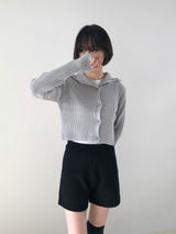 Sally two-way crop cardigan