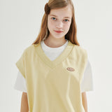 UNBALANCED SWEATER VEST_MUSTARD (6690085404790)